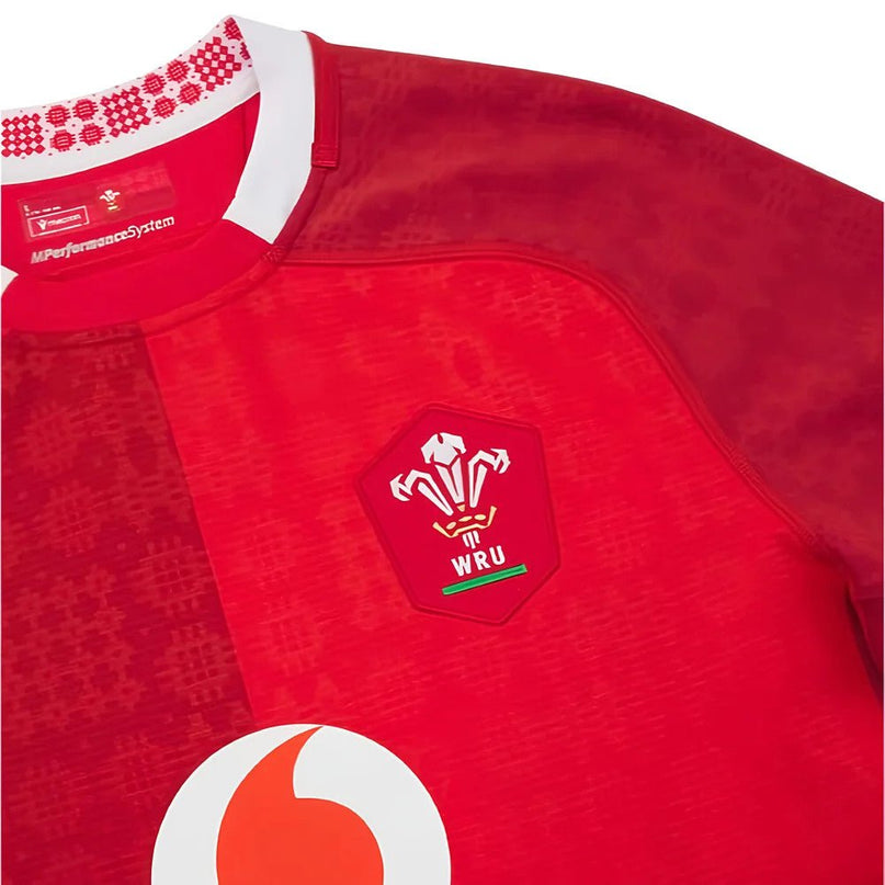 2025-2026 Wales WRU Home Slim Fit Rugby Shirt |Product - Football Shirts | Macron | Absolute Rugby