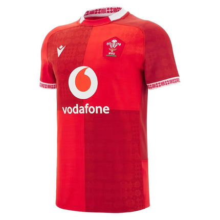 2025-2026 Wales WRU Home Slim Fit Rugby Shirt |Product - Football Shirts | Macron | Absolute Rugby