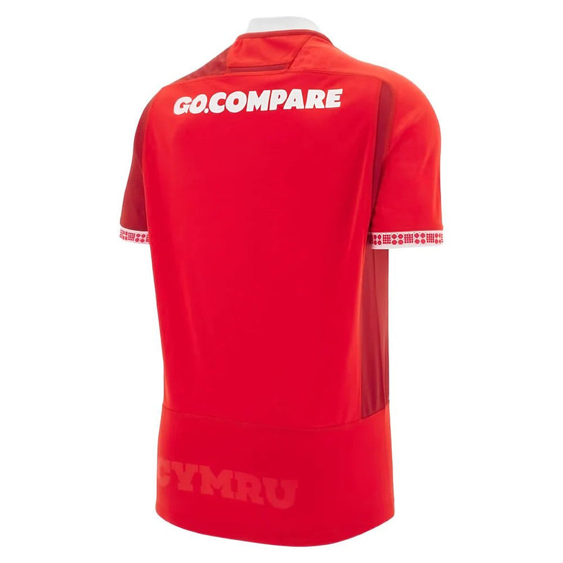 2025-2026 Wales WRU Home Slim Fit Rugby Shirt |Product - Football Shirts | Macron | Absolute Rugby