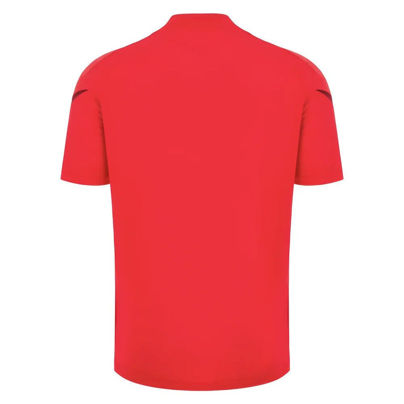 2025-2026 Wales WRU Player Training Shirt (Red) - Kids |Product - Training Shirts | Macron | Absolute Rugby