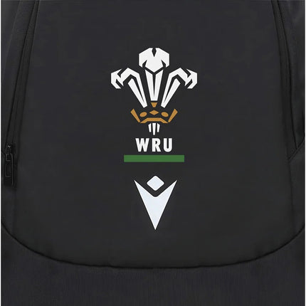2025-2026 Wales WRU Rugby Ath Gymsack (Black) |Product - Bags | Macron | Absolute Rugby