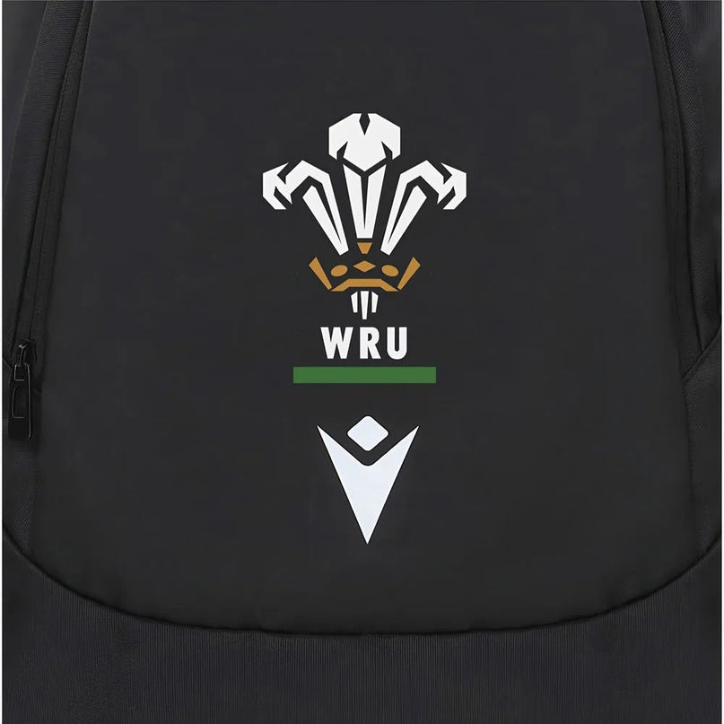 2025-2026 Wales WRU Rugby Ath Gymsack (Black) |Product - Bags | Macron | Absolute Rugby
