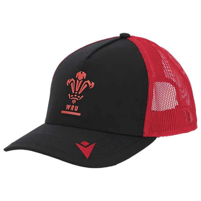 2025-2026 Wales WRU Rugby Custom Trucker Cap |Product - Headwear | Macron | Absolute Rugby