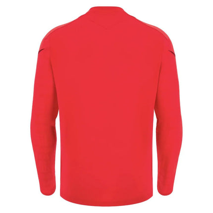 2025-2026 Wales WRU Rugby LS Player Training Shirt (Red) |Product - Training Shirts | Macron | Absolute Rugby
