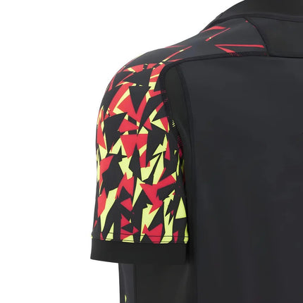 2025-2026 Wales WRU Rugby Training Jersey (Black) |Product - Training Shirts | Macron | Absolute Rugby