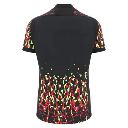 2025-2026 Wales WRU Rugby Training Jersey (Black) |Product - Training Shirts | Macron | Absolute Rugby