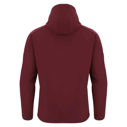 2025-2026 Wales WRU Rugby Travel Softshell Jacket (Deep Red) |Product - Jackets | Macron | Absolute Rugby