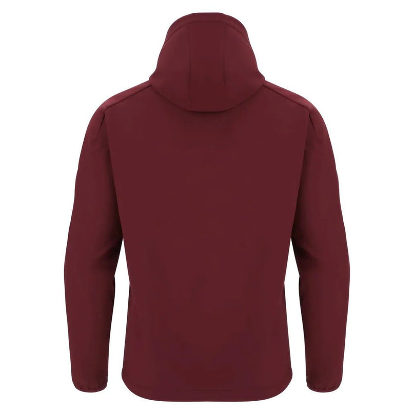2025-2026 Wales WRU Rugby Travel Softshell Jacket (Deep Red) |Product - Jackets | Macron | Absolute Rugby