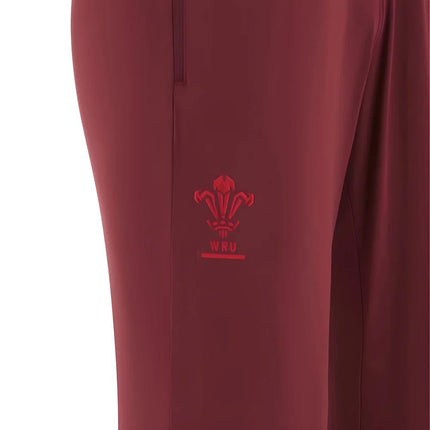 2025-2026 Wales WRU Training Player Pants (Deep Red) |Product - Pants | Macron | Absolute Rugby