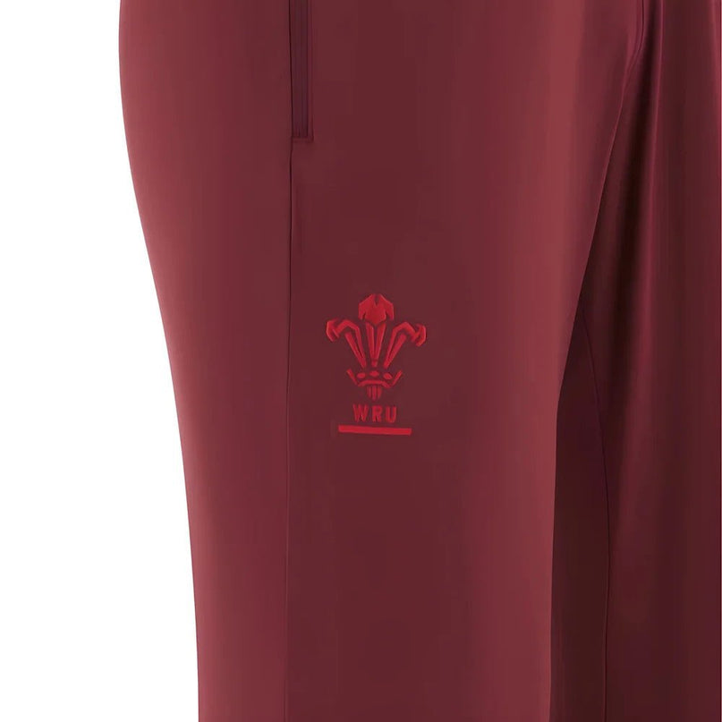 2025-2026 Wales WRU Training Player Pants (Deep Red) |Product - Pants | Macron | Absolute Rugby