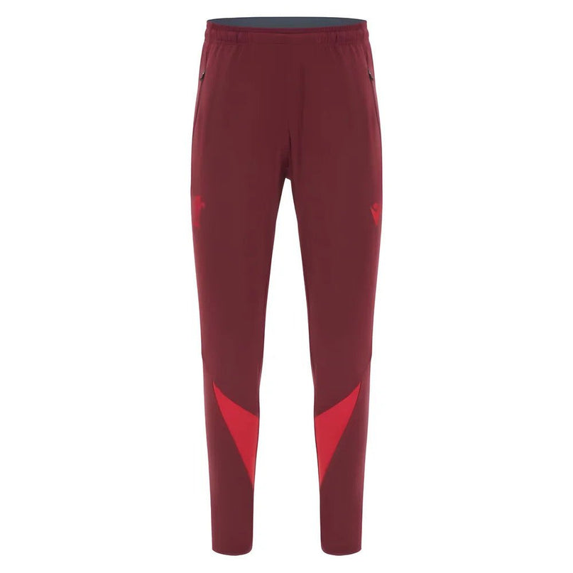 2025-2026 Wales WRU Training Player Pants (Deep Red) |Product - Pants | Macron | Absolute Rugby