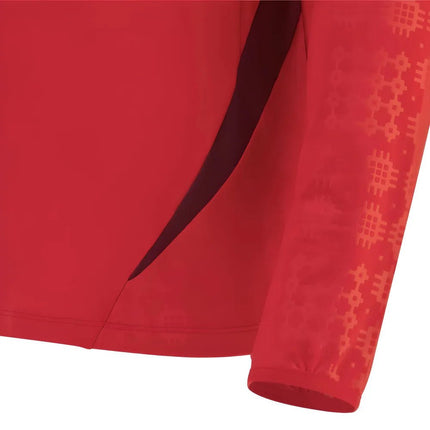 2025-2026 Wales WRU Training Player Quarter Zip Top (Red) |Product - Training Tops | Macron | Absolute Rugby