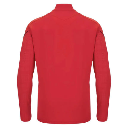 2025-2026 Wales WRU Training Player Quarter Zip Top (Red) |Product - Training Tops | Macron | Absolute Rugby