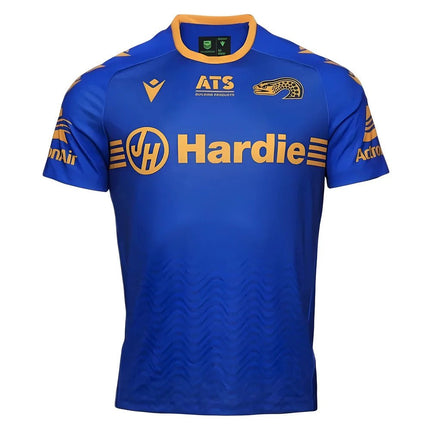 2025 Parramatta Eels Rugby Run Out Shirt (Blue) |Product - Training Shirts | Macron | Absolute Rugby