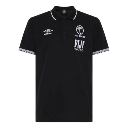 2026-2027 Fiji Rugby Pique Polo (Black) |Product - Polo Shirts | Umbro | Absolute Rugby
