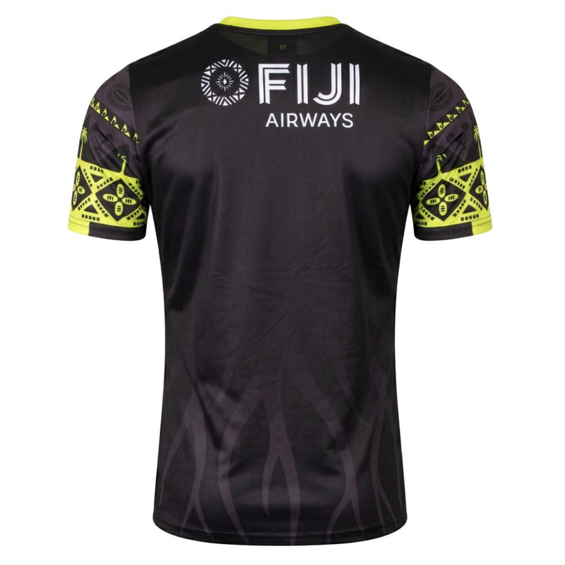 2026-2027 Fiji Rugby Pre Match Shirt (Black/Lime) |Product - Training Shirts | Umbro | Absolute Rugby