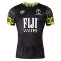 2026-2027 Fiji Rugby Pre Match Shirt (Black/Lime) |Product - Training Shirts | Umbro | Absolute Rugby