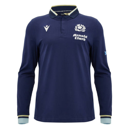 2026-2027 Scotland Home LS Cotton Rugby Shirt (Kids) |Product - Football Shirts | Macron | Absolute Rugby