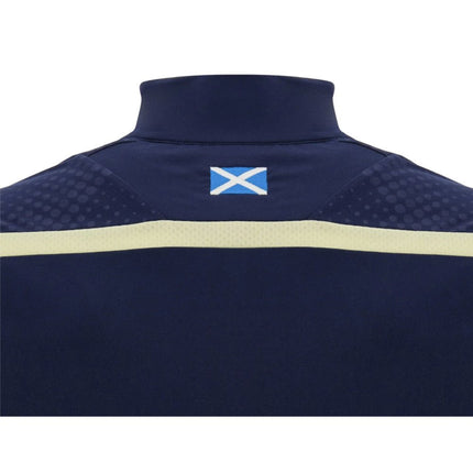 2026-2027 Scotland Rugby 1/4 Zip Training Top (Navy) - Kids |Product - Training Tops | Macron | Absolute Rugby