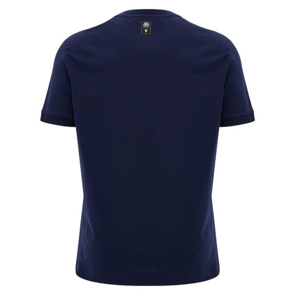 2026-2027 Scotland Rugby Ath Cotton T-Shirt (Navy) |Product - T-Shirt | Macron | Absolute Rugby