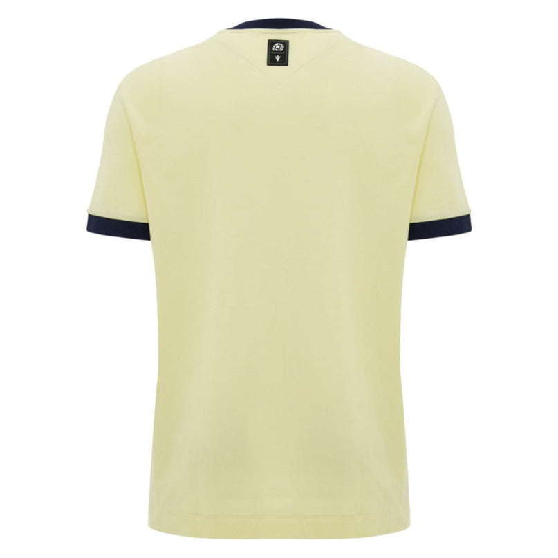 2026-2027 Scotland Rugby Ath Cotton T-Shirt (Sand) |Product - T-Shirt | Macron | Absolute Rugby