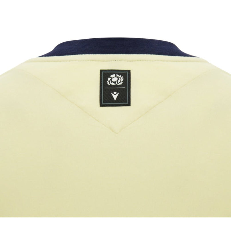 2026-2027 Scotland Rugby Ath Cotton T-Shirt (Sand) |Product - T-Shirt | Macron | Absolute Rugby