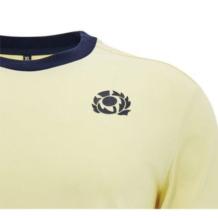 2026-2027 Scotland Rugby Ath Cotton T-Shirt (Sand) |Product - T-Shirt | Macron | Absolute Rugby