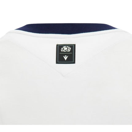 2026-2027 Scotland Rugby Ath Cotton T-Shirt (White) |Product - T-Shirt | Macron | Absolute Rugby
