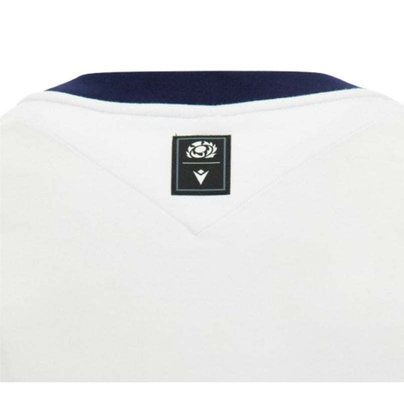 2026-2027 Scotland Rugby Ath Cotton T-Shirt (White) |Product - T-Shirt | Macron | Absolute Rugby