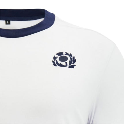 2026-2027 Scotland Rugby Ath Cotton T-Shirt (White) |Product - T-Shirt | Macron | Absolute Rugby
