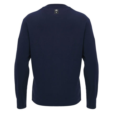 2026-2027 Scotland Rugby Ath LS Cotton Tee (Navy) |Product - T-Shirt | Macron | Absolute Rugby