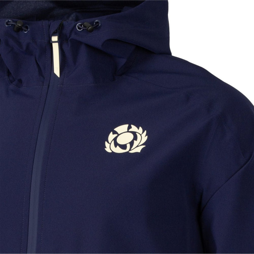 2026-2027 Scotland Rugby Ath Player Rainjacket (Navy) |Product - Jackets | Macron | Absolute Rugby