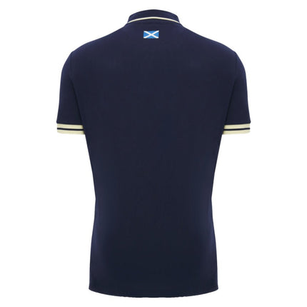 2026-2027 Scotland Rugby Ath Travel Polo Shirt (Navy) |Product - Polo Shirts | Macron | Absolute Rugby