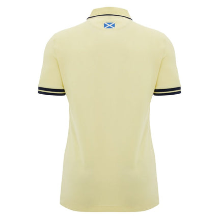 2026-2027 Scotland Rugby Ath Travel Polo Shirt (Sand) |Product - Polo Shirts | Macron | Absolute Rugby
