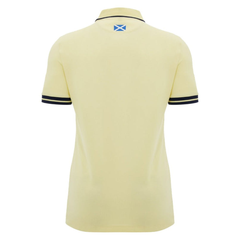2026-2027 Scotland Rugby Ath Travel Polo Shirt (Sand) |Product - Polo Shirts | Macron | Absolute Rugby