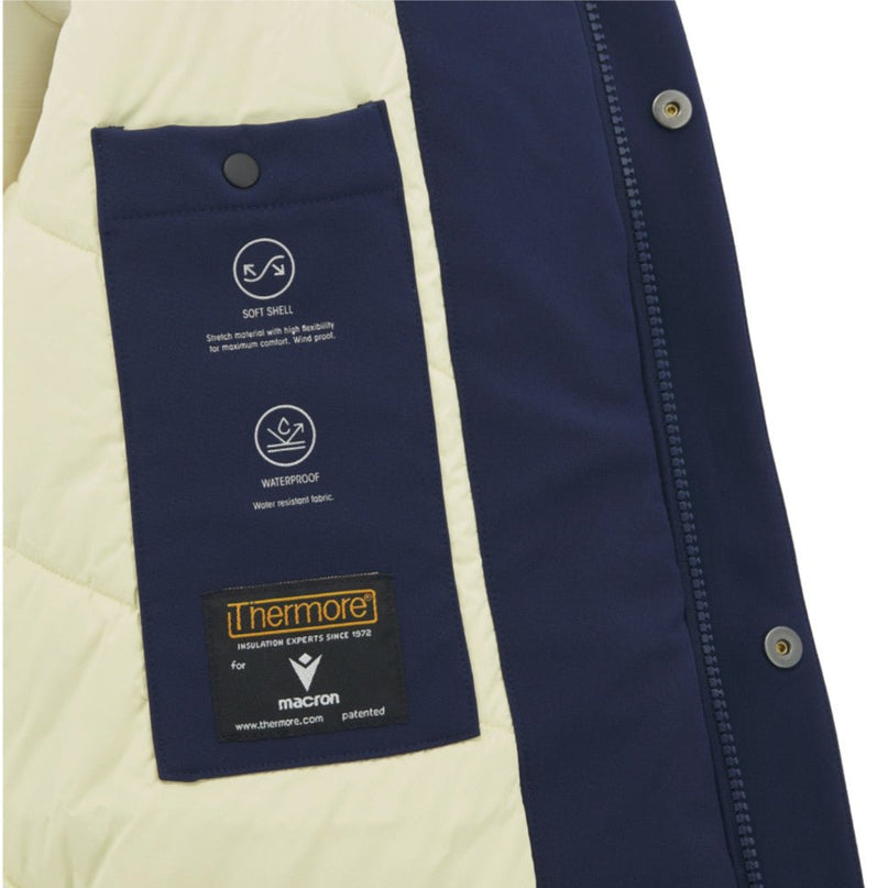 2026-2027 Scotland Rugby Ath Waterproof Long Jacket (Navy) |Product - Jackets | Macron | Absolute Rugby