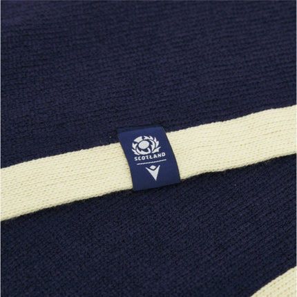 2026-2027 Scotland Rugby Business Scarf (Navy) |Product - Headwear | Macron | Absolute Rugby