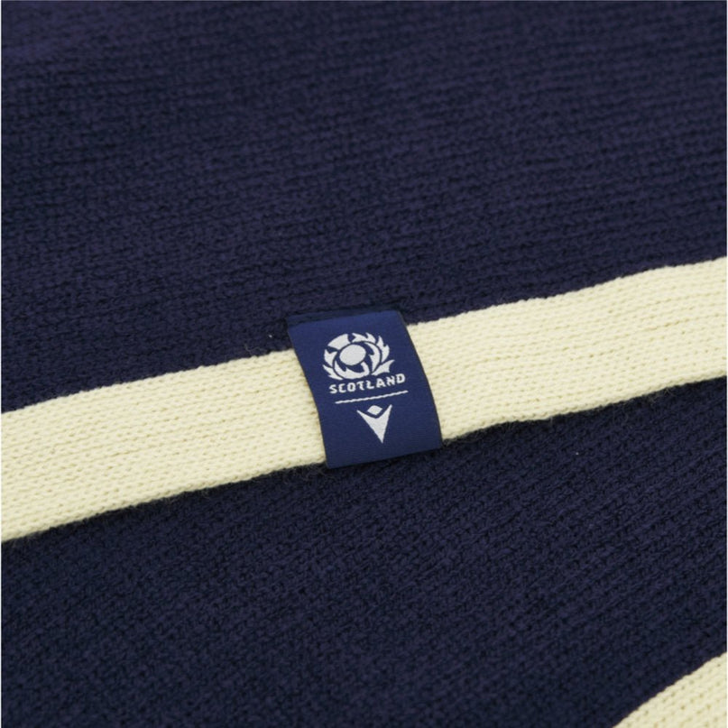 2026-2027 Scotland Rugby Business Scarf (Navy) |Product - Headwear | Macron | Absolute Rugby