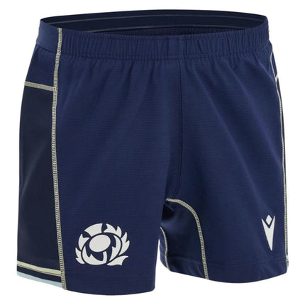 2026-2027 Scotland Rugby Home Shorts (Navy/Sand) - Kids |Product - Shorts | Macron | Absolute Rugby