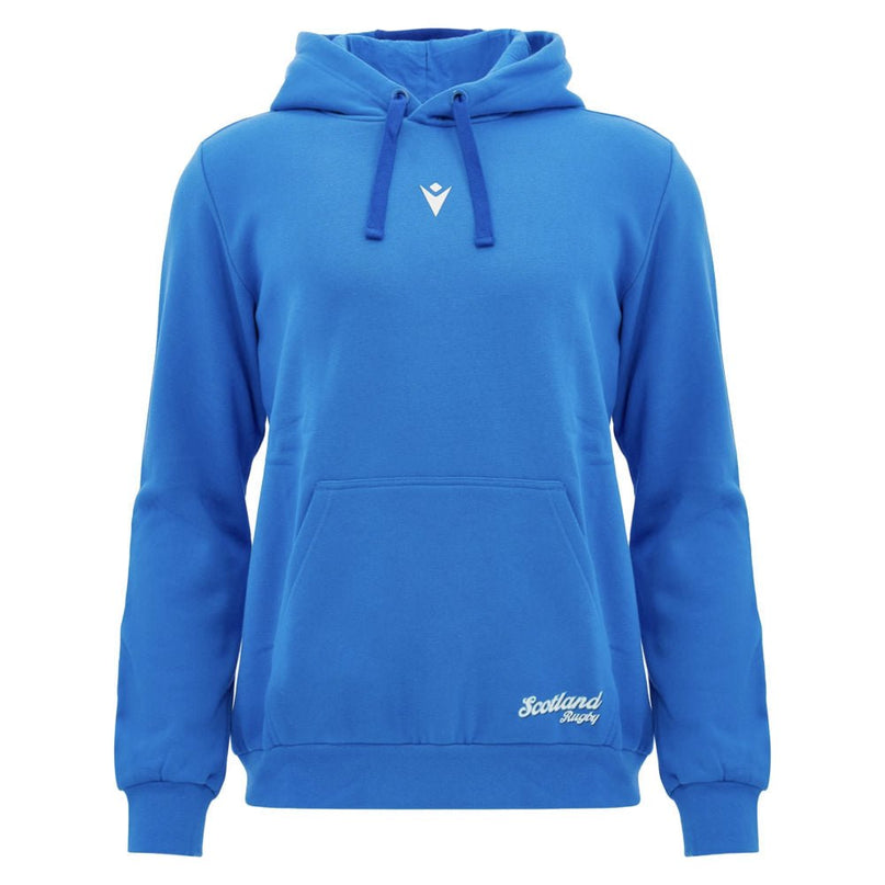 2026-2027 Scotland Rugby Leisure Cotton Hoodie (Blue) |Product - Hoodies | Macron | Absolute Rugby