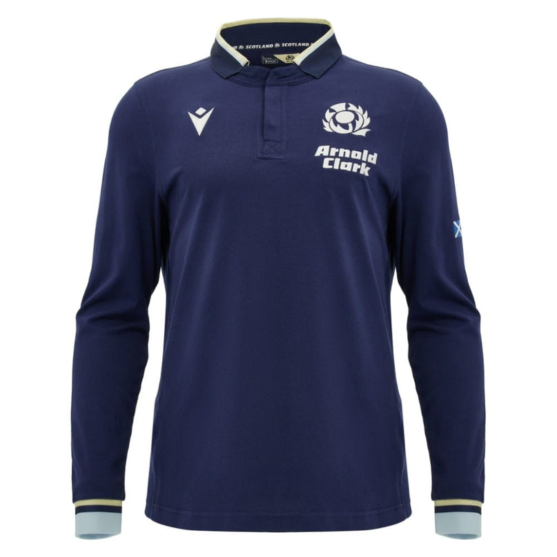 2026-2027 Scotland Rugby LS Cotton Home Shirt |Product - Football Shirts | Macron | Absolute Rugby