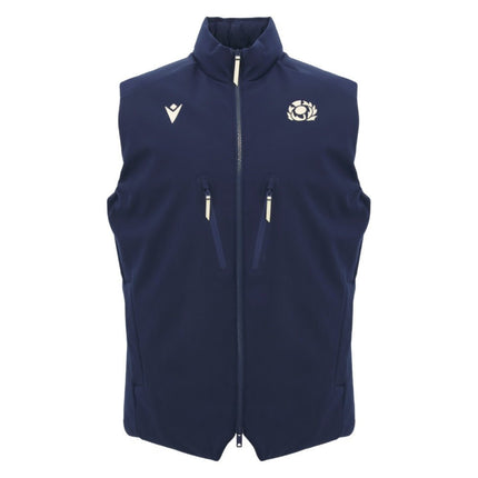 2026-2027 Scotland Rugby Padded Gilet (Navy) |Product - Jackets | Macron | Absolute Rugby