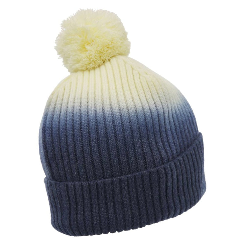 2026-2027 Scotland Rugby Pom Pom Beanie (Navy/Sand) |Product - Headwear | Macron | Absolute Rugby