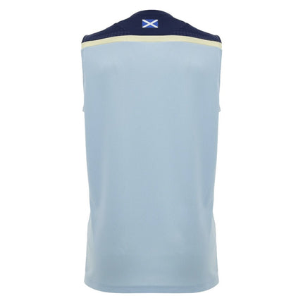 2026-2027 Scotland Rugby Sleeveless Poly Shirt (Blue) |Product - Sleeveless | Macron | Absolute Rugby
