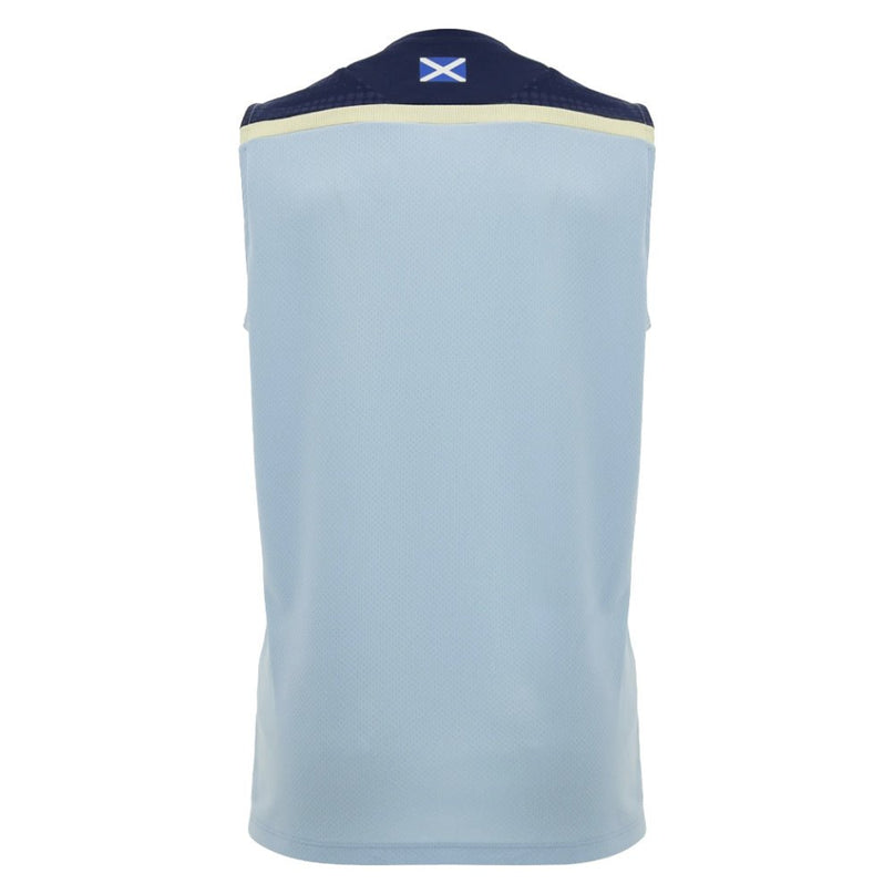 2026-2027 Scotland Rugby Sleeveless Poly Shirt (Blue) |Product - Sleeveless | Macron | Absolute Rugby