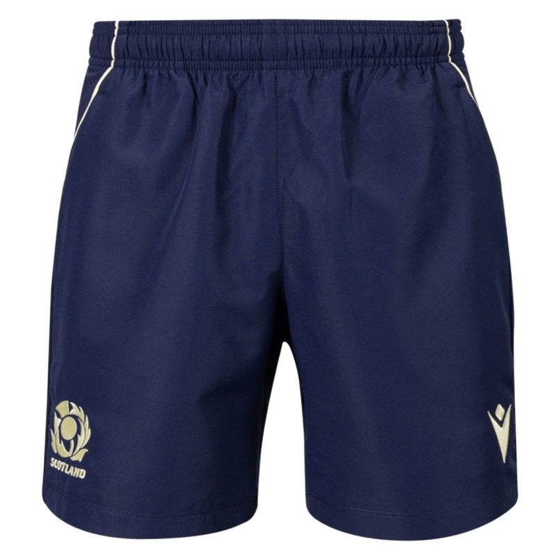2026-2027 Scotland Rugby Training Bermuda Shorts (Navy) |Product - Shorts | Macron | Absolute Rugby
