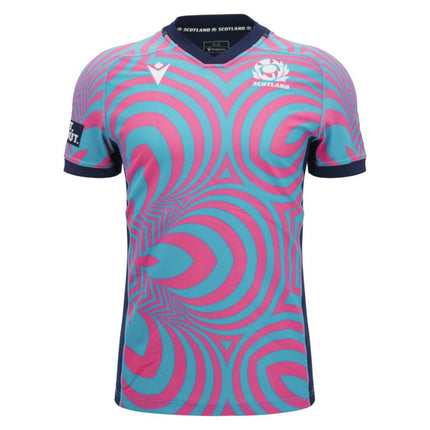 2026-2027 Scotland Rugby Training Jersey (Neon) |Product - Training Shirts | Macron | Absolute Rugby