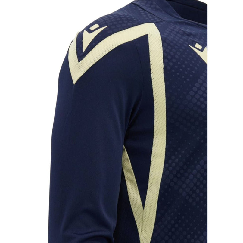 2026-2027 Scotland Rugby Training LS Shirt (Navy/Sand) |Product - Training Shirts | Macron | Absolute Rugby