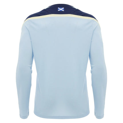 2026-2027 Scotland Rugby Training Poly LS Shirt (Blue) |Product - Training Shirts | Absolute Rugby | Absolute Rugby