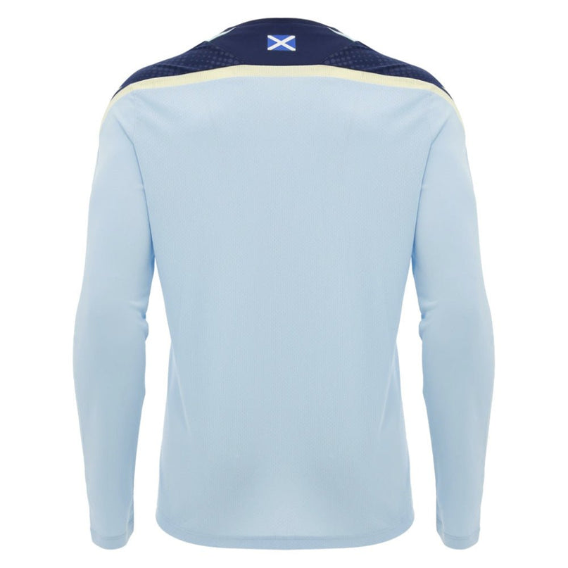 2026-2027 Scotland Rugby Training Poly LS Shirt (Blue) |Product - Training Shirts | Absolute Rugby | Absolute Rugby